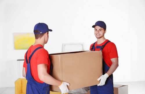 Collection of donated household goods for charity reuse