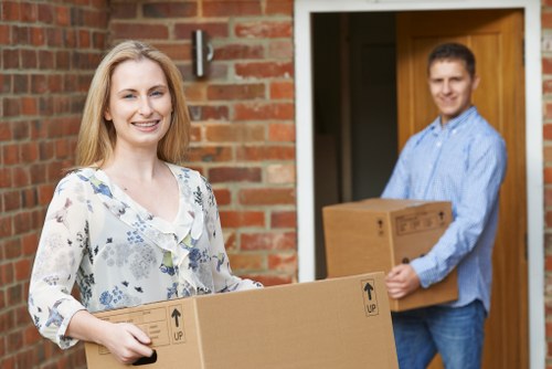 Professional movers preparing a home relocation in Bromleycommon